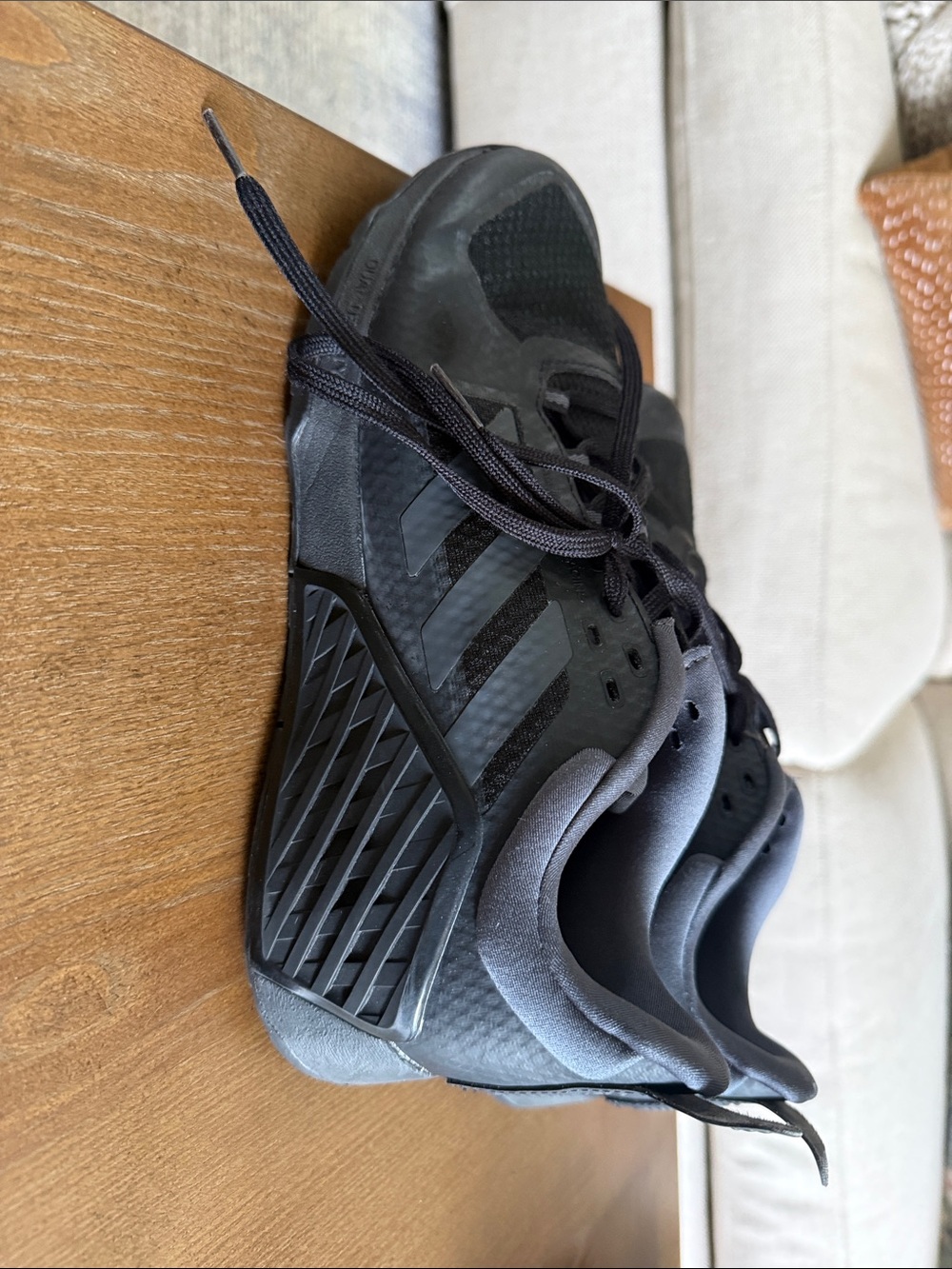 Adidas Dropset 2 Training Shoes Men’s 9 Black Weightlifting HQ8775 EUC